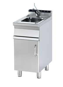 Zlew z baterią dźwigniową, 400x700x900 mm | RMGASTRO, LA-74