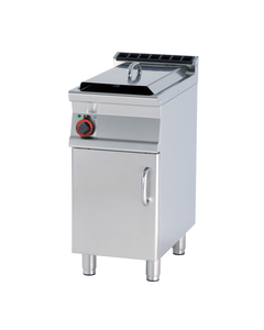 Frytownica elektryczna jednokomorowa 18 l z kranem spustowym, wolnostojąca z drzwiami, 15,9 kW, 400 V, 400x700x900 mm | RMGASTRO, F18-74 ET