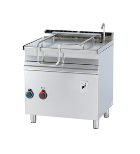 Patelnia uchylna z pokrywą, elektryczna, 10,5 kW, 50 l, 800x700x900 mm, inox | RMGASTRO, BRM50-78 ET/N