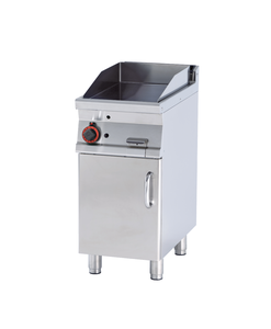 Płyta grillowa gazowa, ze stali nierdzewnej, gładka, chromowana, 7 kW, 400x700x900 mm, inox | RMGASTRO, FTL-74 GS