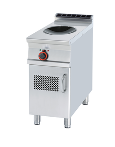 Kuchnia indukcyjna Wok 1-płytowa, 5 kW, 400x900x900 mm, inox | RMGASTRO, PCIW-94 ET