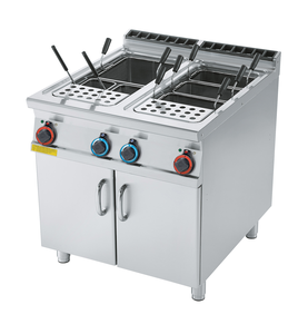 Urządzenie elektryczne do gotowania makaronu, 2x 40 l, 27 kW, 800x900x900 mm, 400 V, inox | RMGASTRO, CP-98 ET