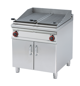 Grill wodny elektryczny, regulowany poziom rusztu, wolnostojący, 15,6 kW, 800x900x900 mm, inox | RMGASTRO, CW-98 ET