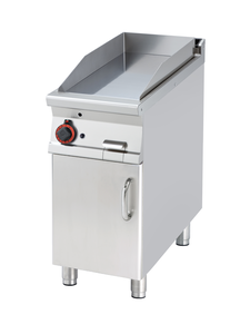Płyta grillowa gazowa, ze stali nierdzewnej, gładka, chromowana, 9 kW, 400x900x900 mm, inox | RMGASTRO, FTL-94 GS
