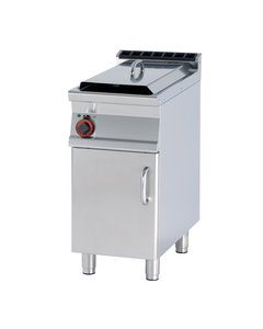 Frytownica gazowa jednokomorowa 25 l z kranem spustowym, wolnostojąca z drzwiami, 20 kW, 400x900x900 mm | RMGASTRO, F25-94 G