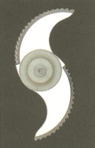 Noż do kutra 6/8 l, zębaty do zgniatania ciasta | HALLDE, NK-6/8 Z