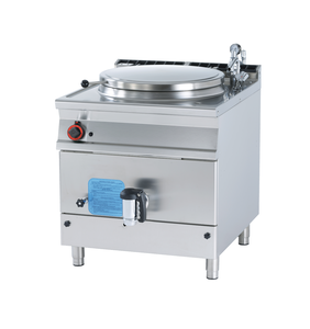 Kocioł gazowy z pośrednim systemem grzania, 100 l, 21 kW, 800x900x900 mm, inox | RMGASTRO, BI100-98 G