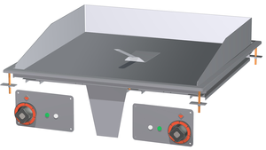 Płyta grillowa elektryczna, ze stali nierdzewnej, gładka, chromowana, do zabudowy, 9 kW, 800x600x220 mm, inox | RMGASTRO, FTLD-78 ETS