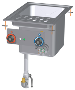 Urządzenie do gotowania makaronu elektryczne, 25 l, 7,8 kW, 400x600x660 mm, 400 V, inox | RMGASTRO, CPD-74 ET