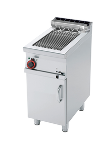 Grill wodny elektryczny, z rusztem ze stali nierdzewnej, wolnostojący, 4,08 kW, 400x700x900 mm, inox | RMGASTRO, CWK-74 ET