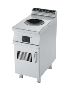 Kuchnia WOK indukcyjna elektryczna 1-polowa, 5 kW, 400x700x900 mm, 400 V, inox | RMGASTRO, PCIW-74 ETD