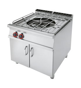 Kuchnia gazowa 1-palnikowa z otwartą szafką, 26,7 kW, 800x900x900 mm, inox | RMGASTRO, PA-98 G