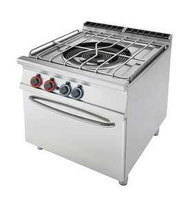 Kuchnia gazowa 1-palnikowa z piekarnikiem gazowym GN 2/1, 35,2 kW, 800x900x900 mm | RMGASTRO, PAF-98 G