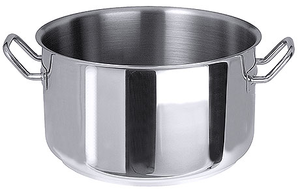 Garnek niski ze stali nierdzewnej bez pokrywy, o średnicy 180 mm, 3 l | CONTACTO, Seria 2000