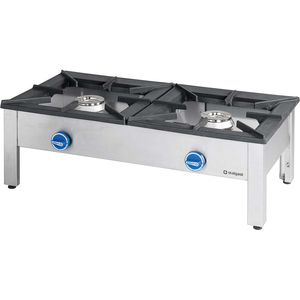Taboret gazowy, 2-palnikowy, G30(propan-butan), 18 kW, 1140x635x380 mm | STALGAST, Top Line