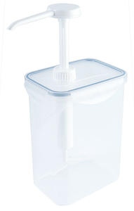 Dyspenser do sosów z polipropylenu, 1,5 l, 130x90x290 mm | CONTACTO, 1324/150
