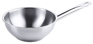 Patelnia głęboka ze stali nierdzewnej bez pokrywy, o średnicy 200 mm, 1,6 l | CONTACTO, Seria 2200