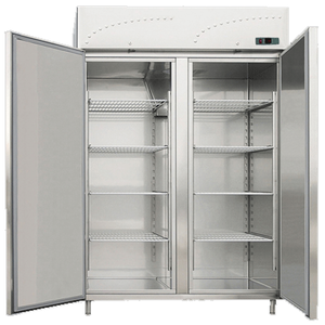 Szafa chłodnicza 2-drzwiowa, 8x GN 2/1, 1300 l, 0,64 kW, 1420x700x2000 mm, inox | RMGASTRO, LS-140