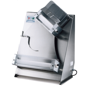 Wałkownica elektryczna, ze stali nierdzewnej, ø pizzy: 14 -40 cm, 0,375 kW, 520x450x712 mm, 230 V, inox | RMGASTRO, DL-40
