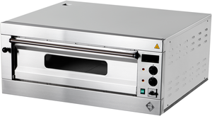 Piec elektryczny do pizzy 1-komorowy, drzwi przeszklone, 6x pizza 330 mm, 8 kW, 1313x910x412 mm | RMGASTRO, P-6 L