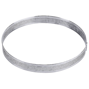 Obręcz nierdzewna perforowana cukiernicza o średnicy 180 mm | CONTACTO, 676/180