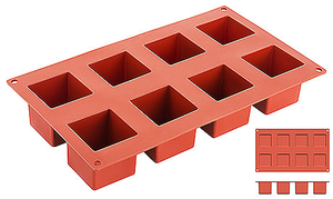 Forma silikonowa do pieczenia, kostki o wymiarach 35x35 mm | CONTACTO, 6644/035