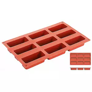 Forma silikonowa do pieczenia, kostki o wymiarach 85x35 mm | CONTACTO, 6645/085