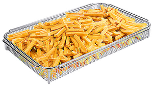 Kosz z drutu ze stali nierdzewnej GN 1/1, 530x325x65 mm | CONTACTO, 7630/065