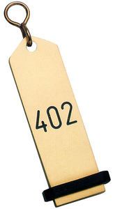 Zawieszka z numerem na klucz 30x100 mm | CONTACTO, 7653/920