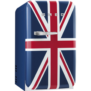 Minibar wolnostojący, kolor Union Jack, prawy zawias, pojemność 33 l, 0,7 kW, 404x550x734 mm | SMEG, FAB5RUJ2