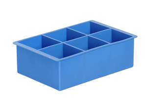 Silikonowa forma do kostek lodu - duża kostka, 170x110x52 mm | HENDI, 679036