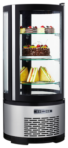 Witryna chłodnicza okrągła 3-półkowa, 100 l, 0,21 kW, 230V, ø480x1065 mm | ARKTIC, 233825