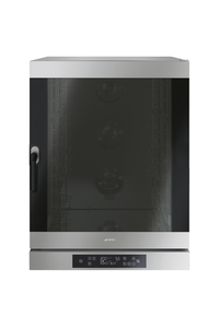 Piec konwekcyjny, regulacja prędkości wentylatora, termosonda, lewy zawias, 10x blacha 600x400 mm, 16 kW, 798x757x1100 mm | SMEG, ALFA1035EHDSR