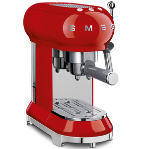 Ekspres do kawy, kolbowy, 1 l, 149x330x303 mm, czerwony | SMEG, 50’s Style
