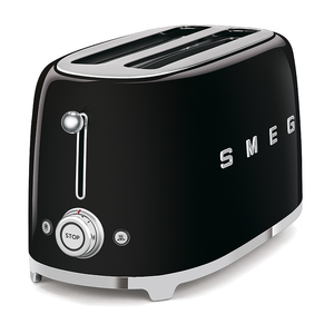 Toster na 4 kromki, 215x394x208 mm, czarny | SMEG, 50’s Style