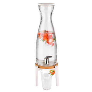 Szklany pojemnik z kranikiem do dyspensera APS-10420 | APS, Fresh White