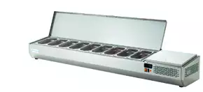 Nadstawa chłodnicza 9x GN1/3, 2017x396x290 mm | ASBER, GVL-204