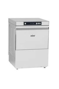 Zmywarka do naczyń sterowana cyfrowo z dozownikiem płynu myjącego i nabłyszczającego, pompa płucząca i spustowa, kosz 500x500 mm, 600x600x820 mm | ASBER, GT-510 W B DD