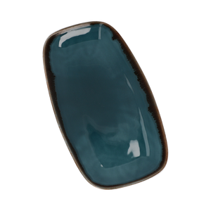 Talerz płytki prostokątny 355x189 mm | DUDSON, Harvest Blue