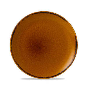 Talerz płytki okrągły 217 mm | DUDSON, Harvest Brown