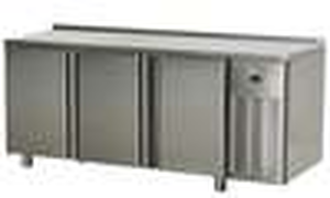 Stół chłodniczy 3-drzwiowy, ze zlewem, agregat z boku, 420 l, 0,38 kW, 1880x700x850 mm | RMGASTRO, SCH-3D/Z