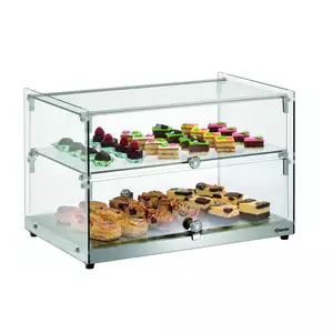 Witryna bufetowa neutralna, 2 poziomy, 550x375x370 mm | BARTSCHER, 5400 2E-K