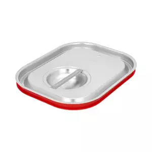 Pokrywa GN 1/2 z uszczelką silikonową ze stali nierdzewnej | TECHNICA, Platinum Line