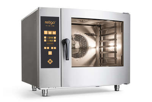 Piec konwekcyjno-parowy natryskowy, elektryczny, 6x GN 1/1 + 1x GN 1/1, z cyfrowym panelem sterowania, 10,9 kW, 933x867x820 mm | RETIGO, Orange 611 i