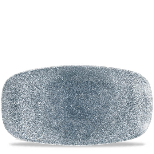 Półmisek prostokątny 355x189 mm | CHURCHILL, Studio Prints Raku Topaz Blue