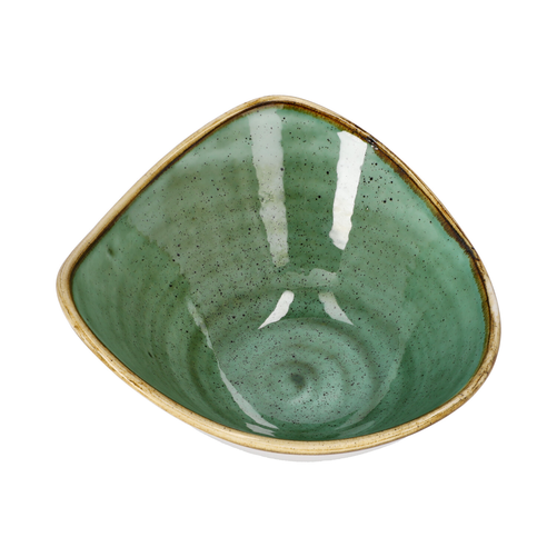 Talerz głęboki trójkątny ø 153 mm, 260 ml | CHURCHILL, Stonecast Samphire Green