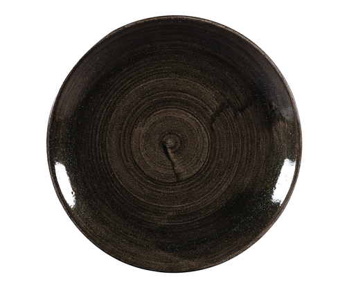 Talerz płytki okrągły ø 288 mm | CHURCHILL, Stonecast Patina Iron Black