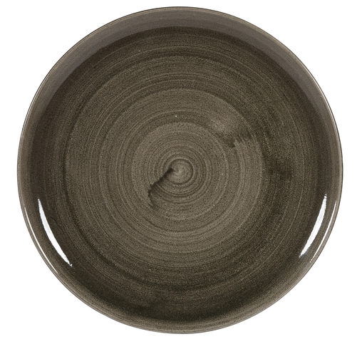 Talerz płytki okrągły ø 324 mm | CHURCHILL, Stonecast Patina Iron Black