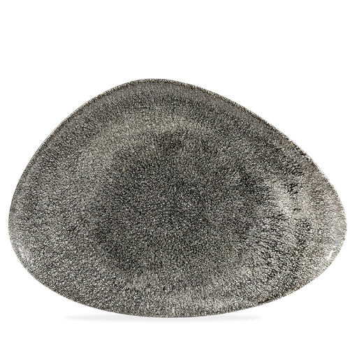 Półmisek trójkątny 356x250 mm | CHURCHILL, Studio Prints Raku Quartz Black