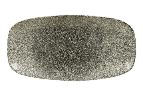 Półmisek prostokątny 355x189 mm | CHURCHILL, Studio Prints Raku Quartz Black